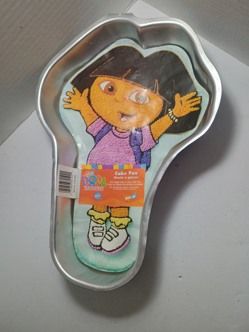 Wilton Silver Character Cake Pan - Dora Design